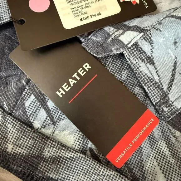 Travis Mathew Mens Forest Reserve Polo in a blue leaf print pattern sz 2XL NWT - Picture 6 of 9